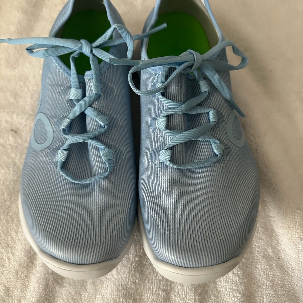 OOFOS Light Blue Athletic Shoes